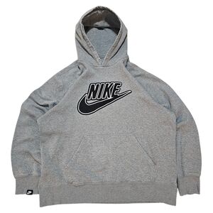 Vintage Y2k Nike Grey Pullover Hoodie